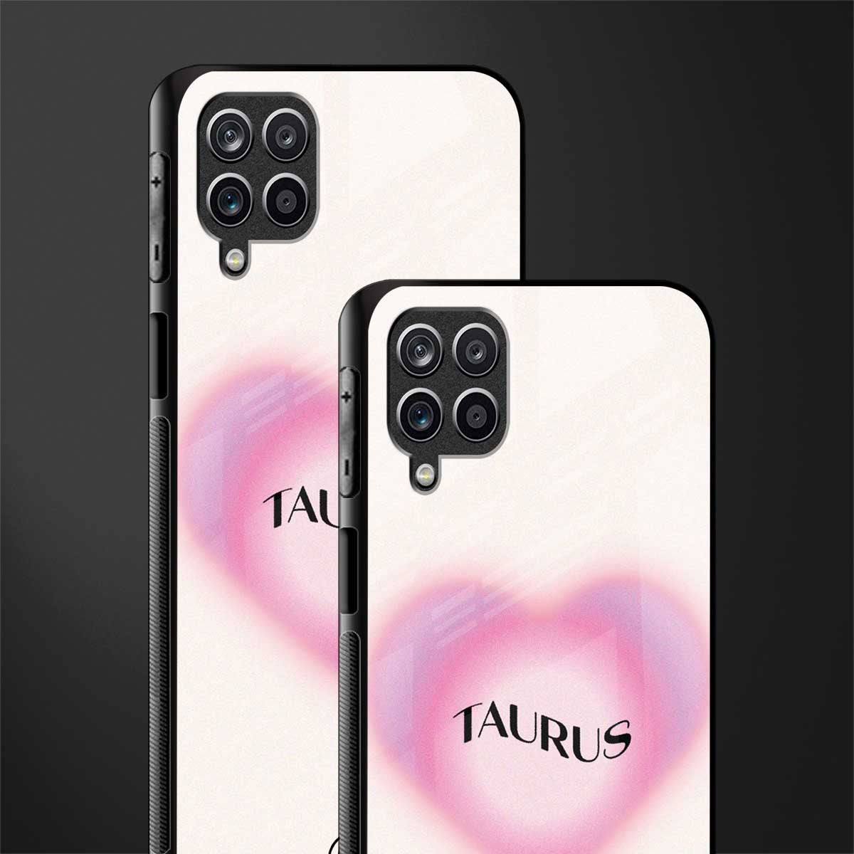 taurus minimalistic glass case for samsung galaxy a12 image-2