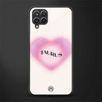 taurus minimalistic glass case for samsung galaxy a12 image