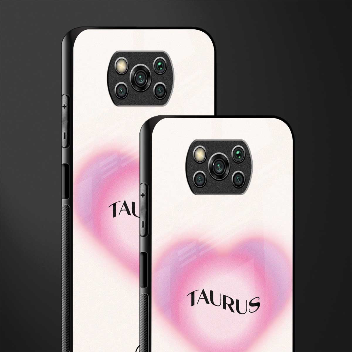 taurus minimalistic glass case for poco x3 pro image-2
