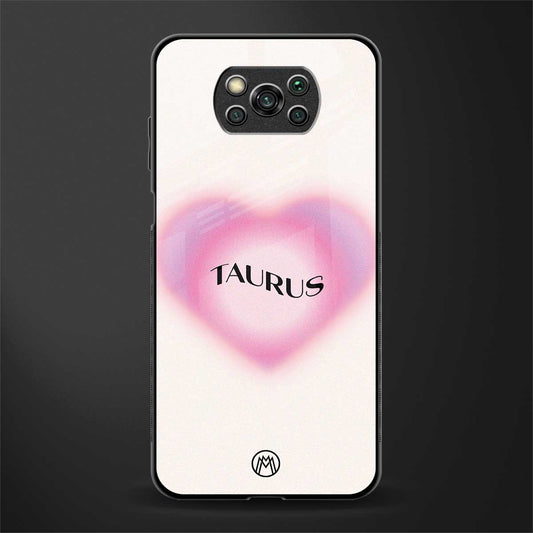 taurus minimalistic glass case for poco x3 image