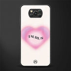 taurus minimalistic glass case for poco x3 pro image
