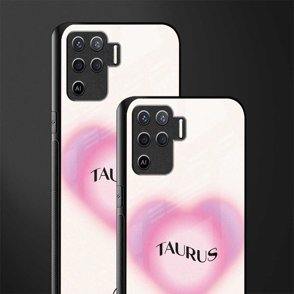 taurus minimalistic glass case for oppo f19 pro image-2