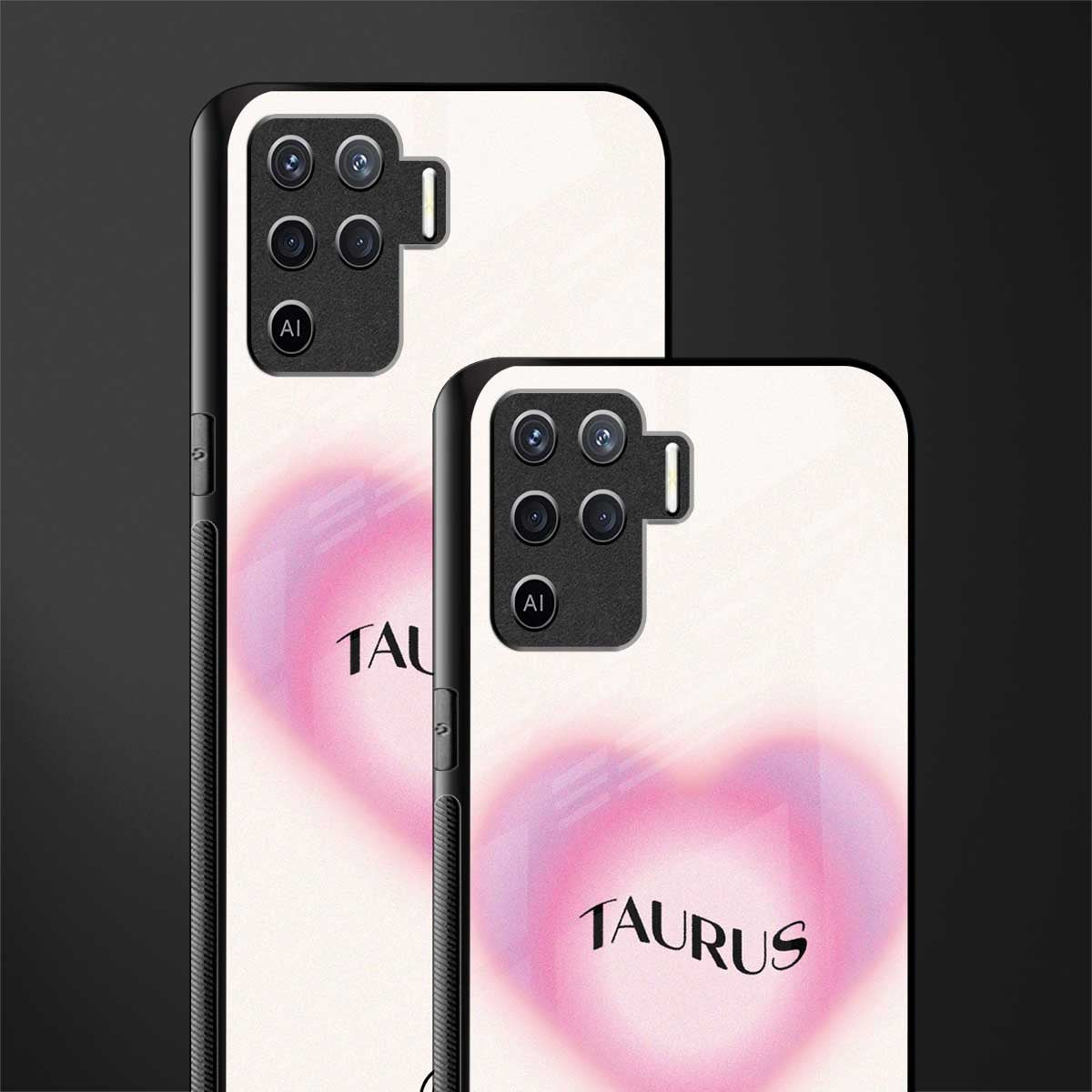 taurus minimalistic glass case for oppo f19 pro image-2