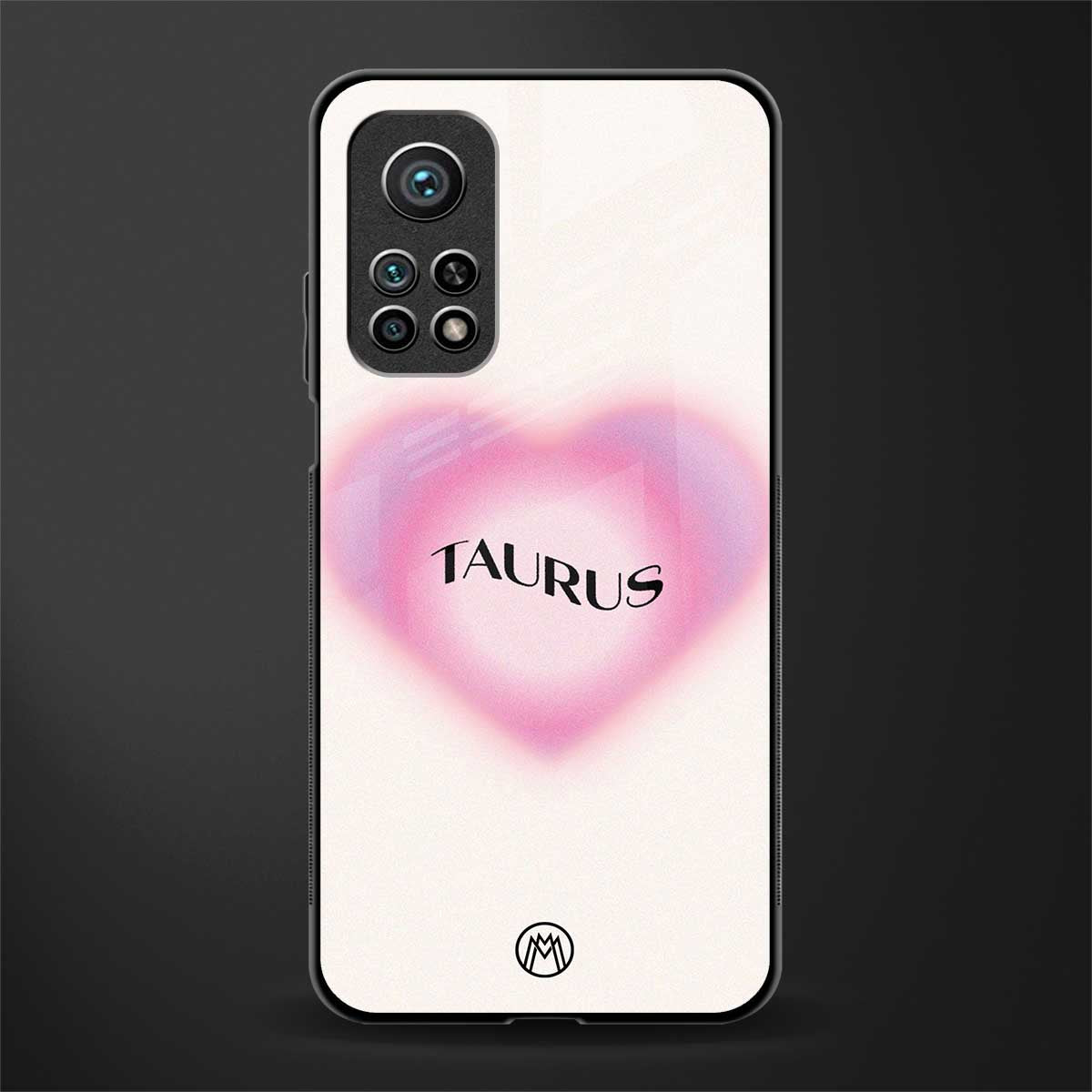 taurus minimalistic glass case for mi 10t 5g image