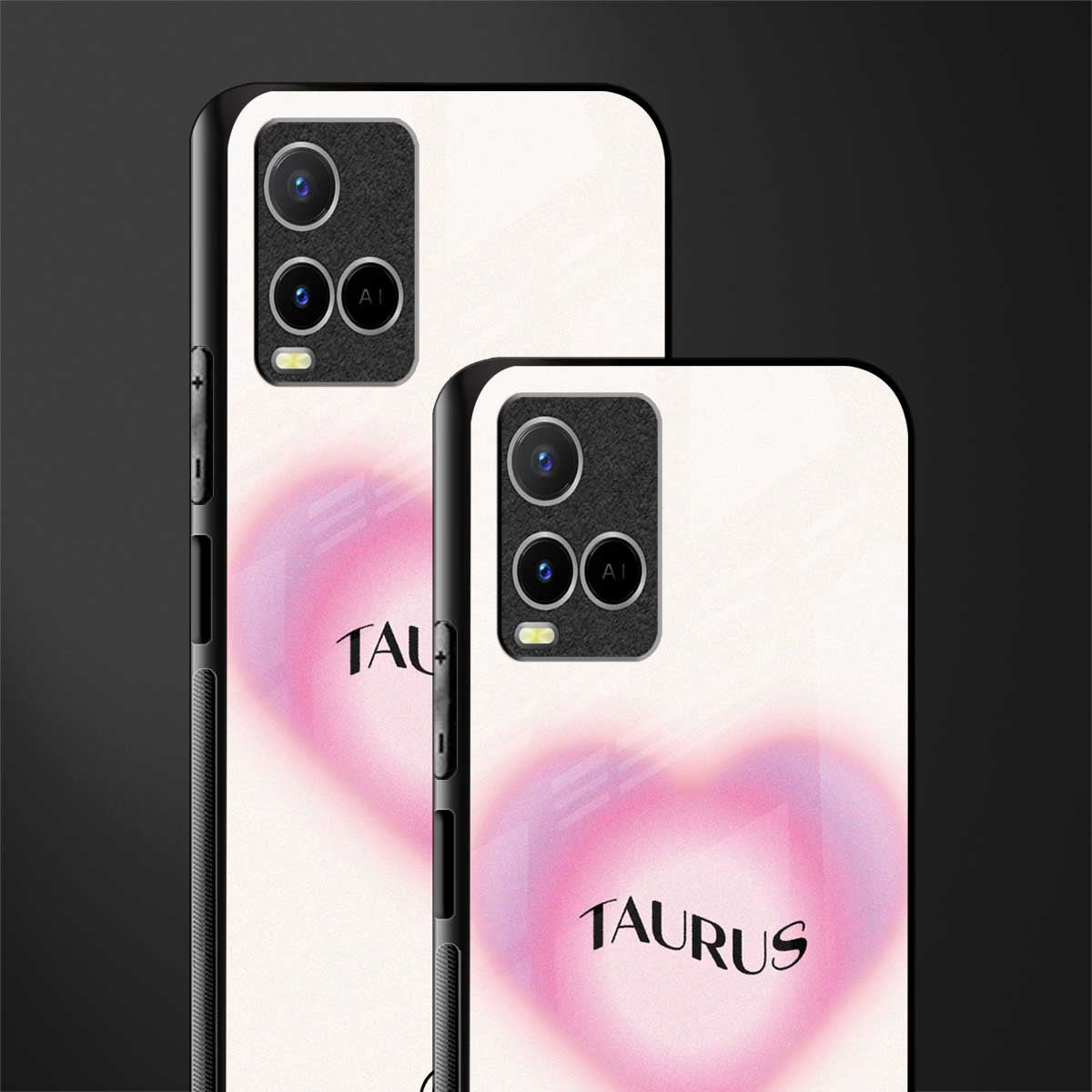 taurus minimalistic glass case for vivo y21s image-2