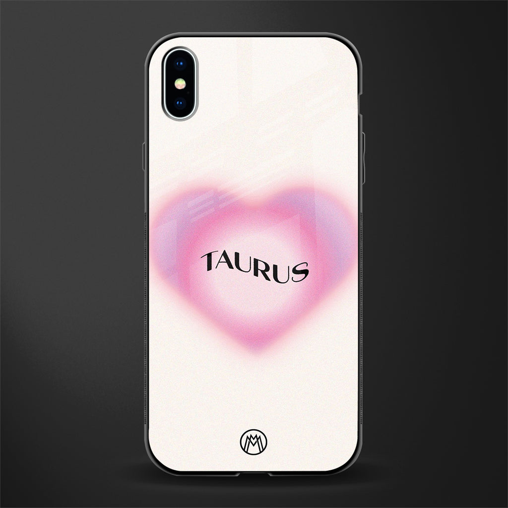 taurus minimalistic glass case for iphone xs max image