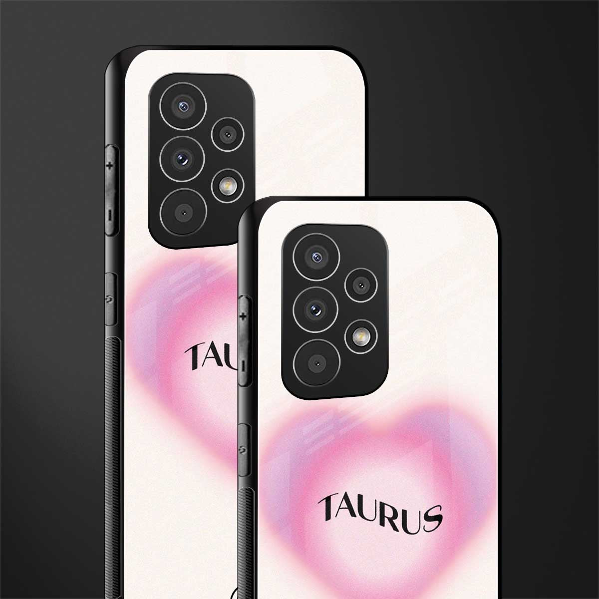 taurus minimalistic back phone cover | glass case for samsung galaxy a53 5g