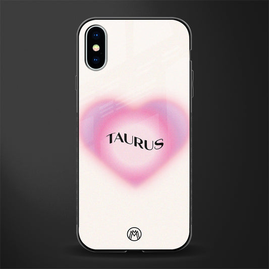 taurus minimalistic glass case for iphone x image