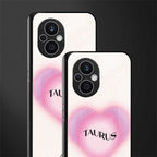 taurus minimalistic back phone cover | glass case for oppo f21 pro 5g