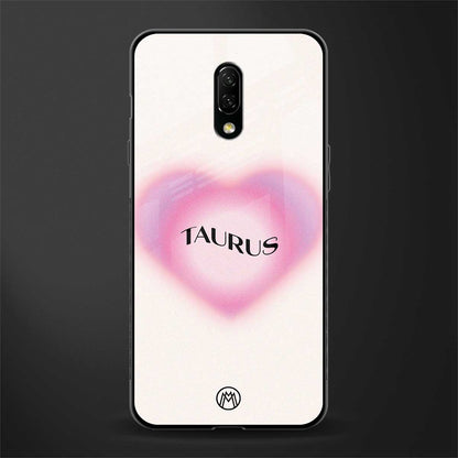 taurus minimalistic glass case for oneplus 7 image