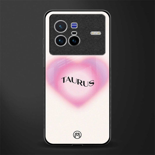 taurus minimalistic glass case for vivo x80 image