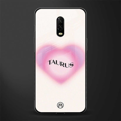 taurus minimalistic glass case for oneplus 6t image