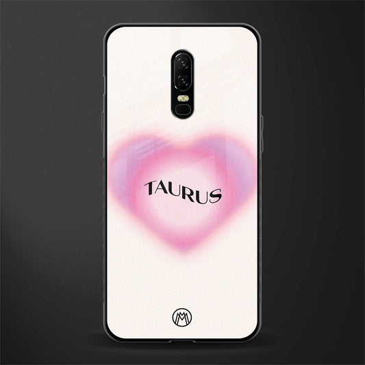 taurus minimalistic glass case for oneplus 6 image