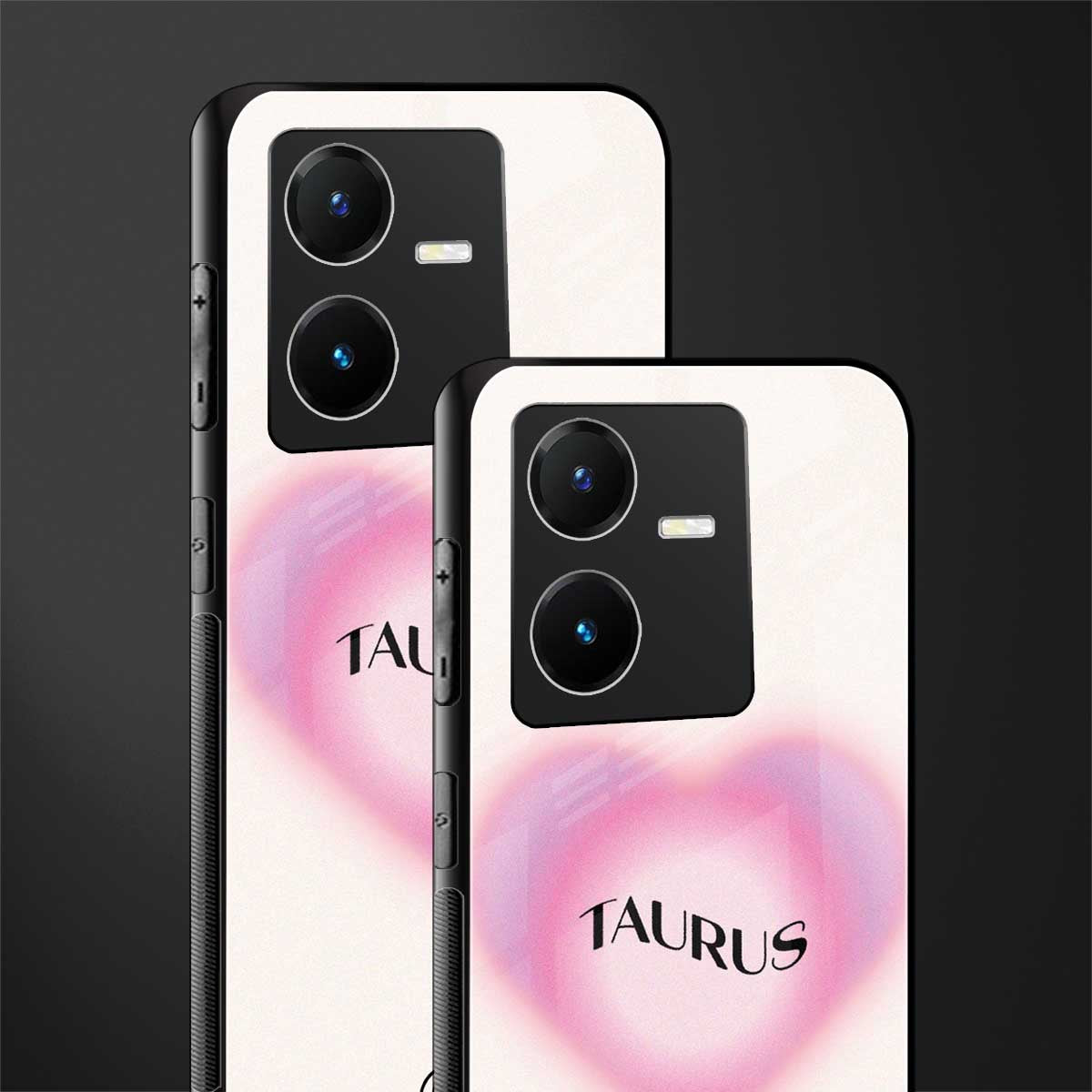 taurus minimalistic back phone cover | glass case for vivo y22