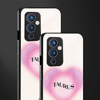 taurus minimalistic back phone cover | glass case for oneplus 9