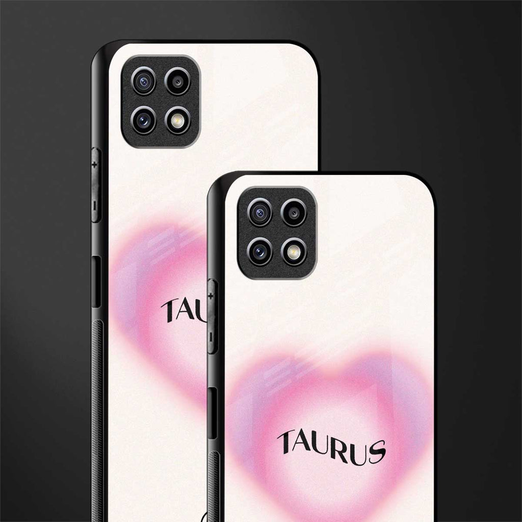 taurus minimalistic back phone cover | glass case for samsung galaxy f42