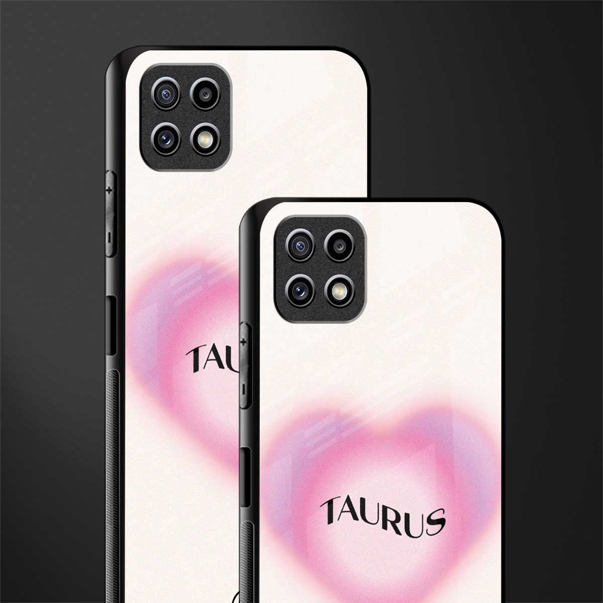 taurus minimalistic back phone cover | glass case for samsung galaxy f42
