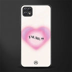 taurus minimalistic back phone cover | glass case for samsung galaxy f42