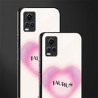 taurus minimalistic back phone cover | glass case for vivo v21e 4g