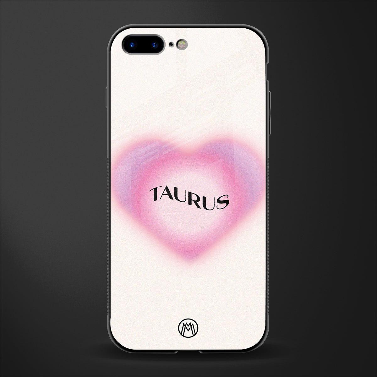 taurus minimalistic glass case for iphone 8 plus image