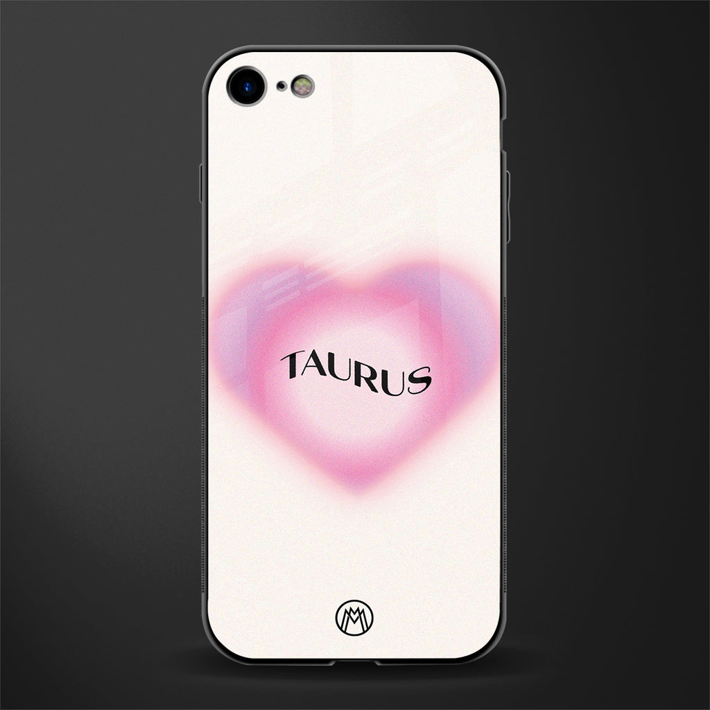 taurus minimalistic glass case for iphone 8 image