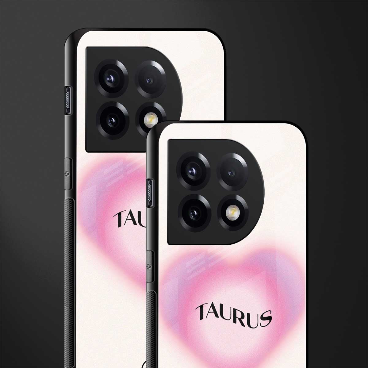 taurus minimalistic back phone cover | glass case for oneplus 11