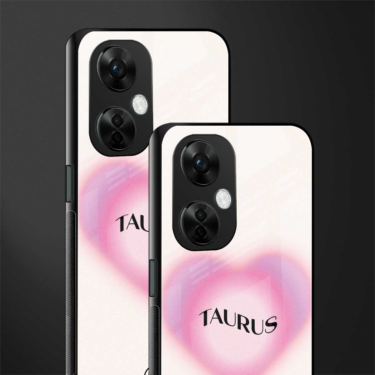 taurus minimalistic back phone cover | glass case for oneplus nord ce 3 lite