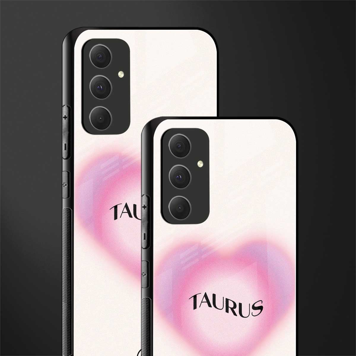 taurus minimalistic back phone cover | glass case for samsung galaxy a54 5g