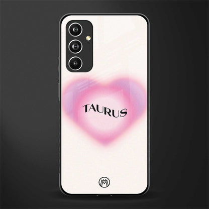 taurus minimalistic back phone cover | glass case for samsung galaxy a54 5g