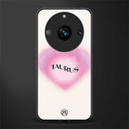 taurus minimalistic back phone cover | glass case for realme 11 pro 5g