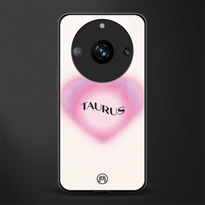 taurus minimalistic back phone cover | glass case for realme 11 pro 5g
