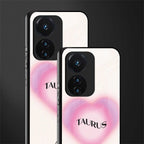 taurus minimalistic back phone cover | glass case for vivo t1 44w 4g