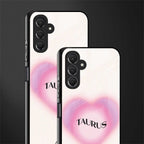 taurus minimalistic back phone cover | glass case for samsun galaxy a24 4g