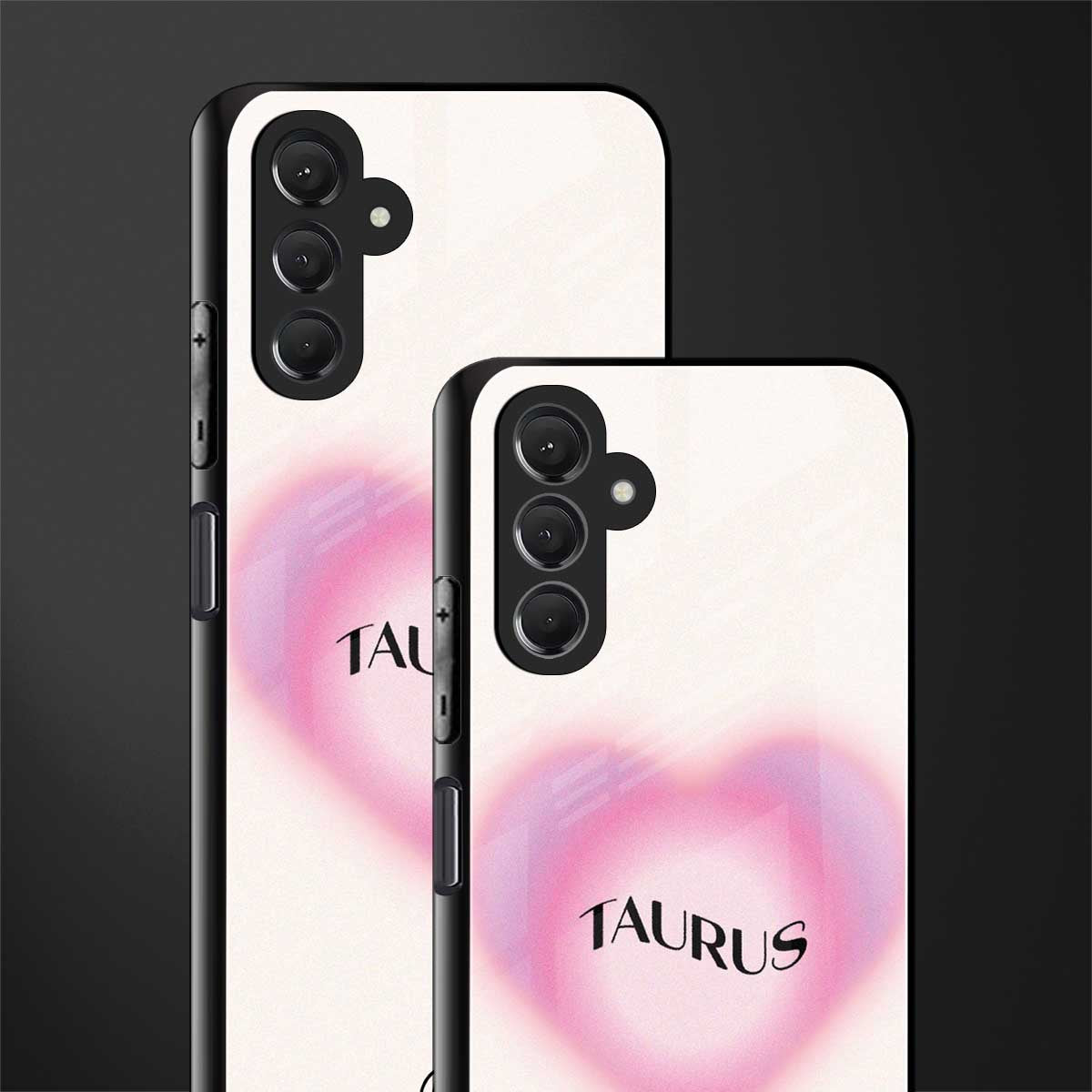 taurus minimalistic back phone cover | glass case for samsun galaxy a24 4g