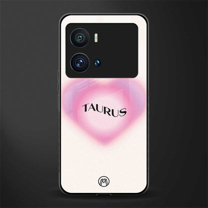 taurus minimalistic back phone cover | glass case for iQOO 9 Pro