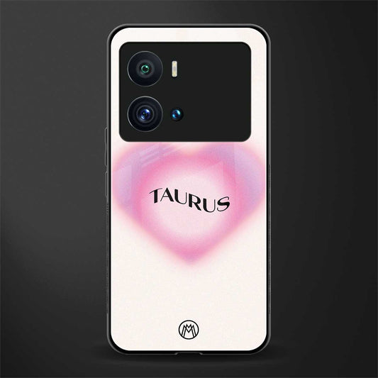 taurus minimalistic back phone cover | glass case for iQOO 9 Pro
