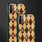 ted checkered pattern glass case for samsung galaxy note 10 plus image-2