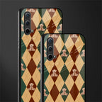ted checkered pattern glass case for oneplus nord ce 5g image-2