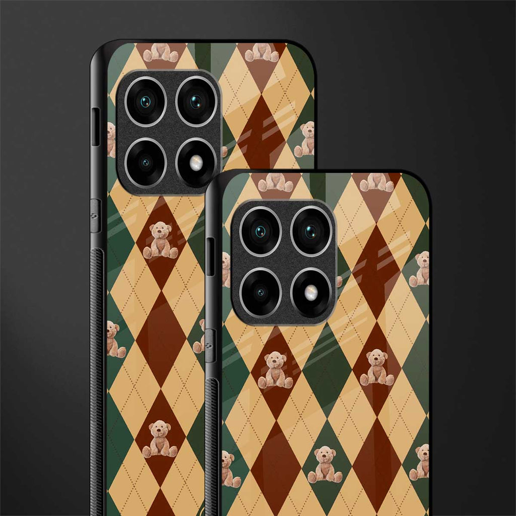 ted checkered pattern glass case for oneplus 10 pro 5g image-2