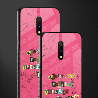 teenage dream glass case for realme x image-2