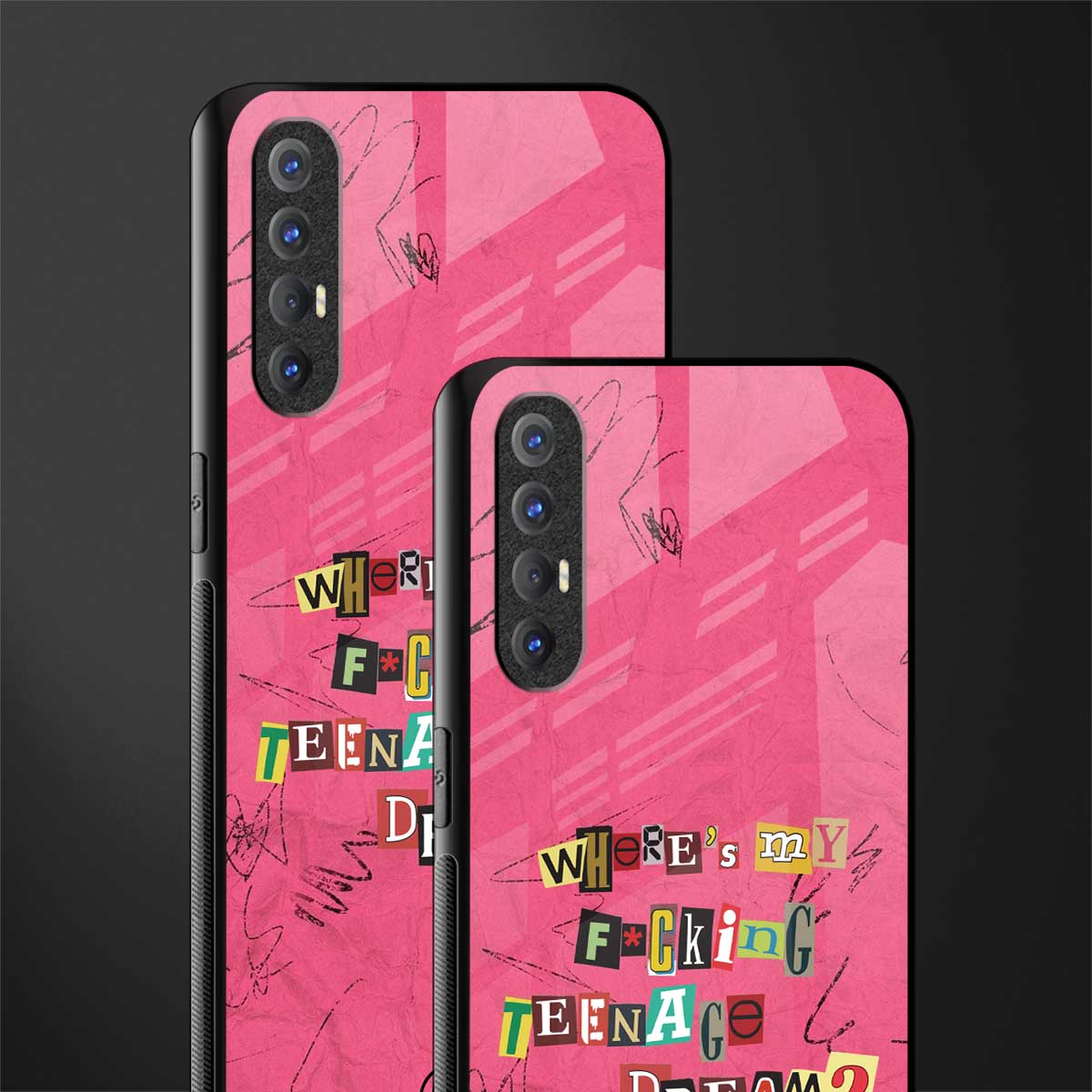 teenage dream glass case for oppo reno 3 pro image-2