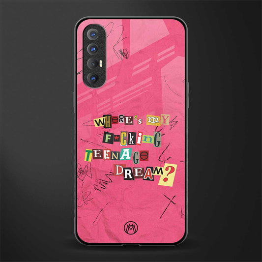 teenage dream glass case for oppo reno 3 pro image