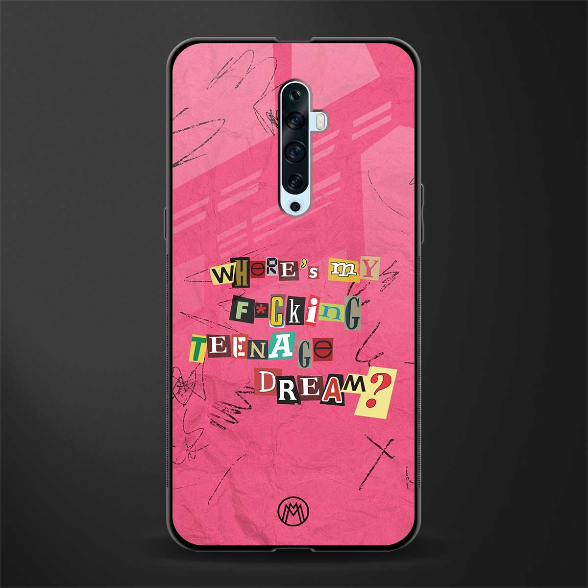 teenage dream glass case for oppo reno 2z image