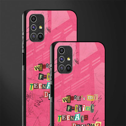 teenage dream glass case for samsung galaxy m31s image-2
