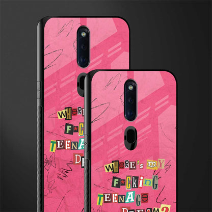 teenage dream glass case for oppo f11 pro image-2