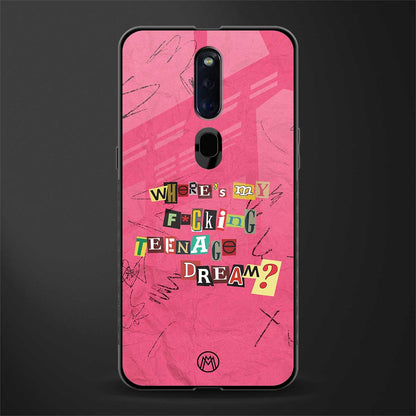 teenage dream glass case for oppo f11 pro image