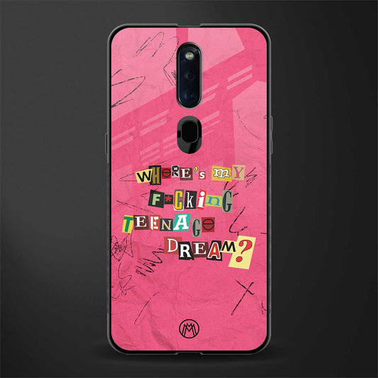 teenage dream glass case for oppo f11 pro image