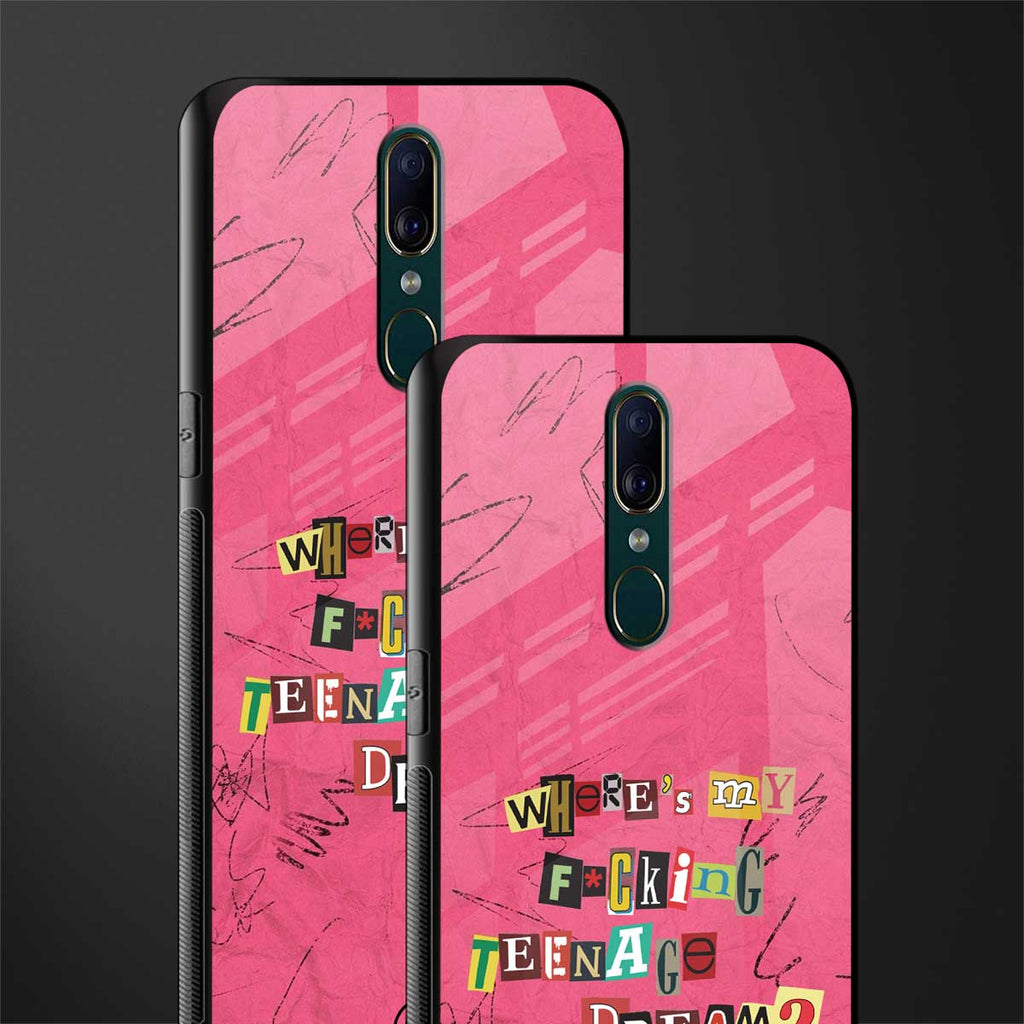 teenage dream glass case for oppo f11 image-2