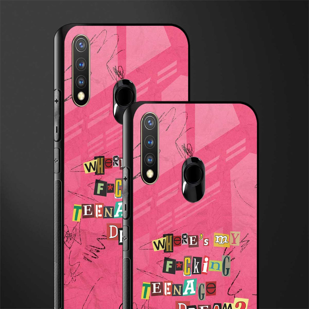 teenage dream glass case for vivo u20 image-2