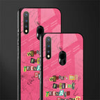 teenage dream glass case for vivo u20 image-2